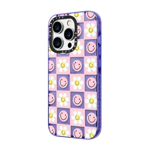 Floral Friends by Katie's Collective | iPhone 14 Pro Max / Impact Case / Peri Purple | Image 2