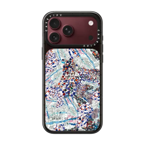 Mozaic Love | iPhone 18 Pro Max / Impact Case MagSafe Compatible - Glossy / Glossy Black | Image 1
