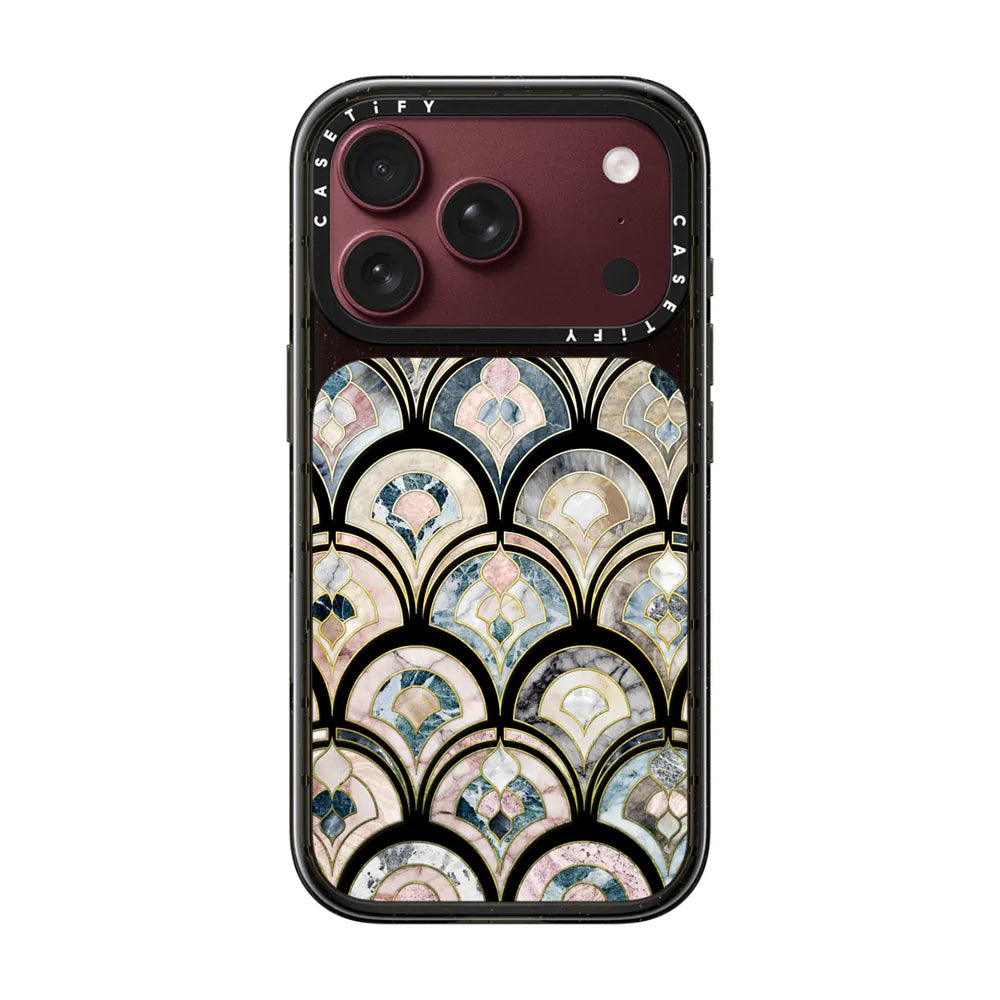 Art Deco Marble Tiles in Soft Pastel on transparent 2 | Image 1
