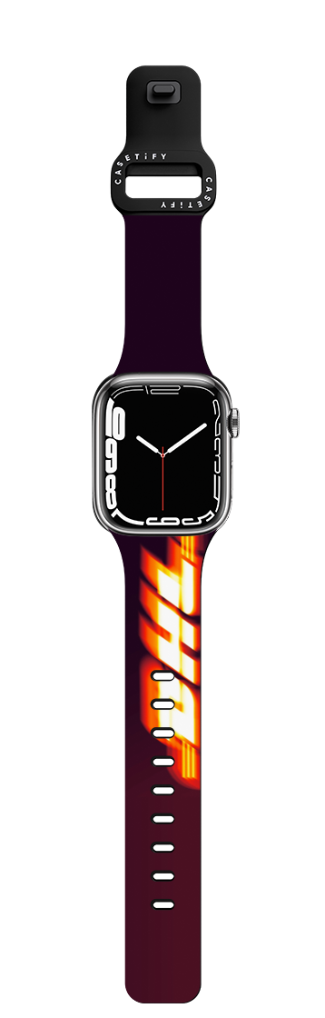 DHL Signal Blur Watchband | Apple Watch Series 7-9 (45mm) / Impact Band / Black | Image 1