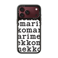 Marimekko Logo Pattern Case (White) | iPhone 18 Pro Max / Impact Case MagSafe Compatible - Glossy / Glossy Black | Image 1