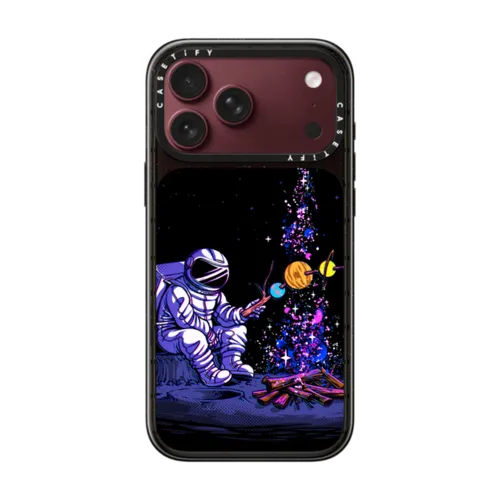 Moon Camping | iPhone 18 Pro Max / Impact Case MagSafe Compatible - Glossy / Glossy Black | Image 1