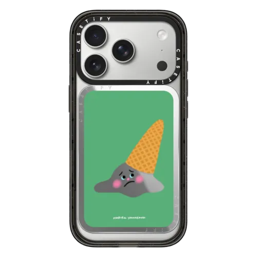 Melting Ice Cream | Snappy Cardholder Stand / Snappy Mirror Cardholder Stand MagSafe Compatible / Silver | Image 1