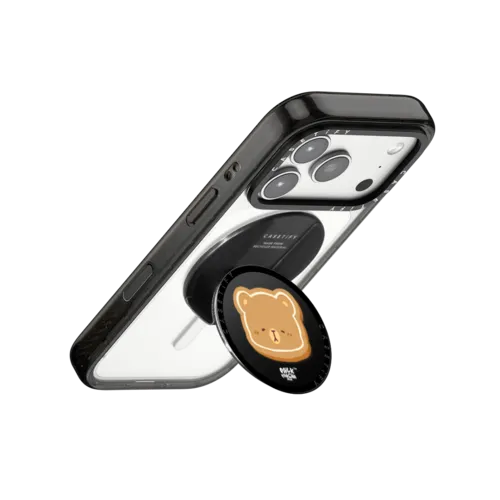 Mocha Cookie! | Snappy Grip Stand / Snappy Grip Stand MagSafe Compatible / Black | Image 3