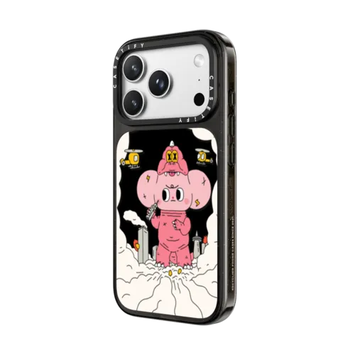 Pink Monsters Starfy | iPhone 18 Pro Max / Impact Case MagSafe Compatible - Glossy / Glossy Black | Image 2