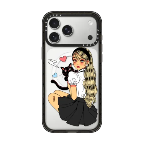 GIVE ME LOVE BY DAHYE | iPhone 17 Pro Max / Impact Case MagSafe Compatible / Black | Image 1