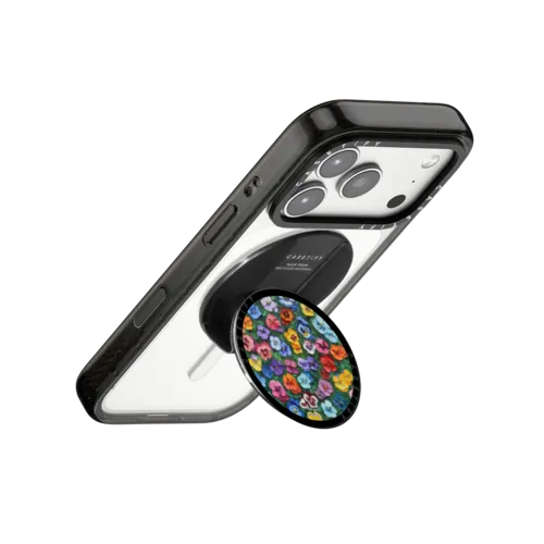 Pansy Garden | Snappy Grip Stand / Snappy Grip Stand MagSafe Compatible / Black | Image 3