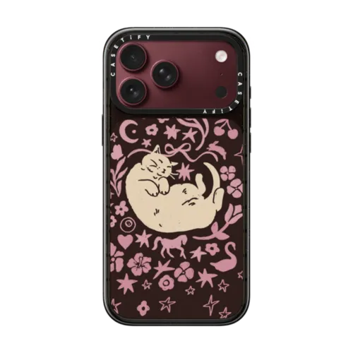 Eepy Cat | iPhone 18 Pro Max / Impact Case MagSafe Compatible - Glossy / Glossy Black | Image 1