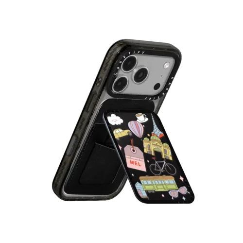 Melbourne Stickers | Snappy Cardholder Stand / Snappy Cardholder Stand MagSafe Compatible / Black | Image 3