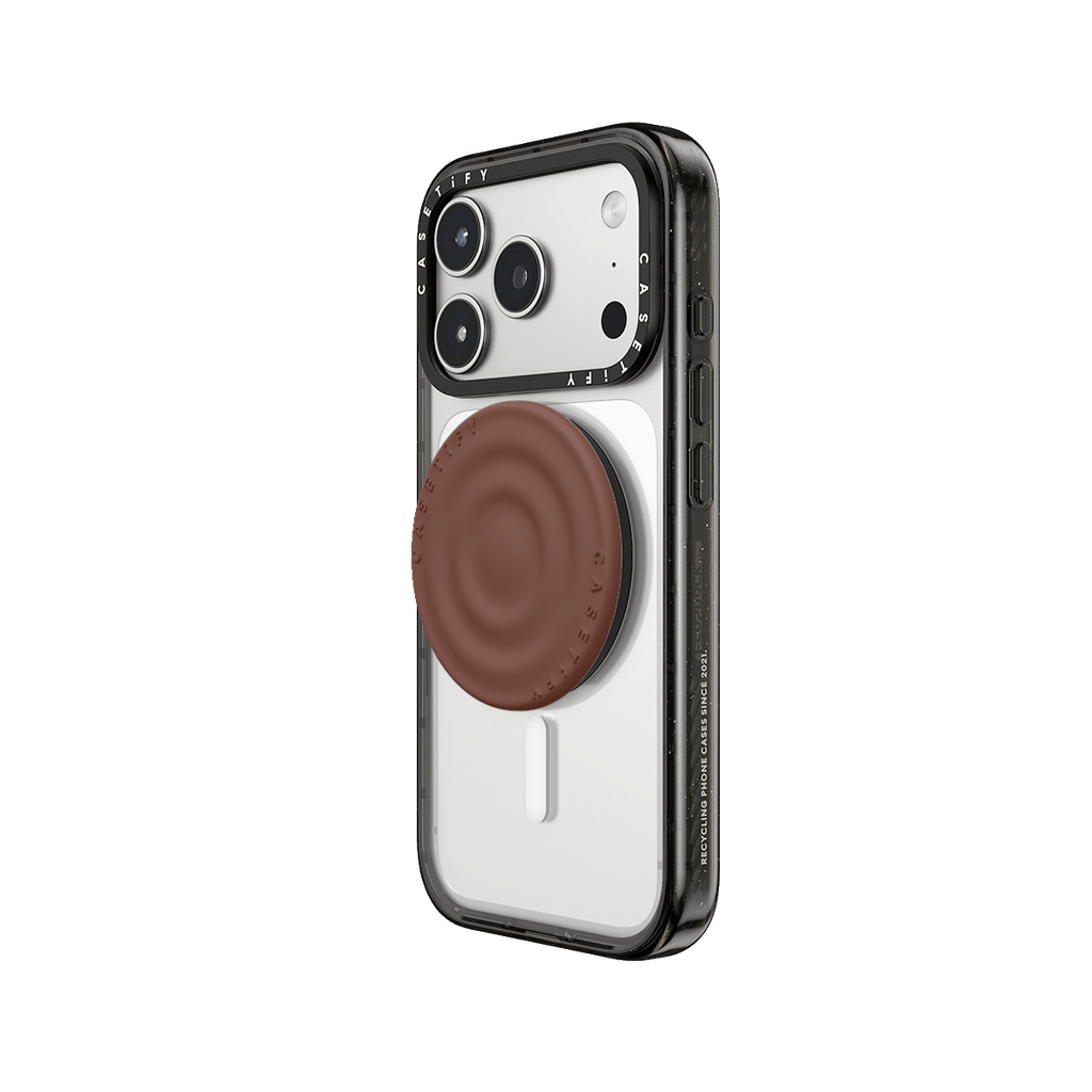 Snappy Ripple Grip Stand MagSafe Compatible - Chocolate