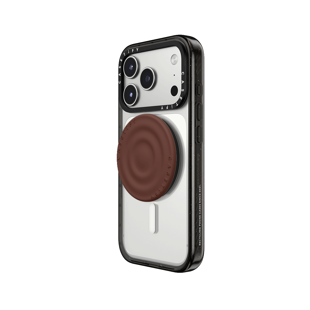 Snappy Ripple Grip Stand MagSafe Compatible - Chocolate
