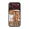Rose Dreamer (Blonde) Fashion Illustration Case | iPhone 18 Pro Max / Impact Case MagSafe Compatible - Glossy / Glossy Black | Image 1
