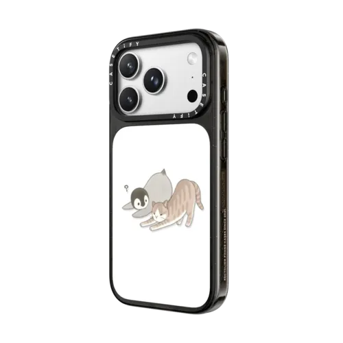 With a cat 3 | iPhone 18 Pro Max / Impact Case MagSafe Compatible - Glossy / Glossy Black | Image 2