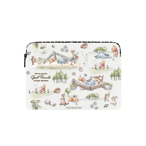 Winnie The Pooh Map Medley Laptop Sleeve | Small (13") / Impact Laptop Sleeve / Multicolor | Image 1