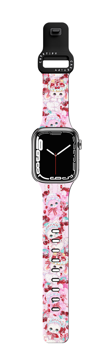 Cherry Lady | Apple Watch Series 7-9 (45mm) / Impact Band / Black | Image 1