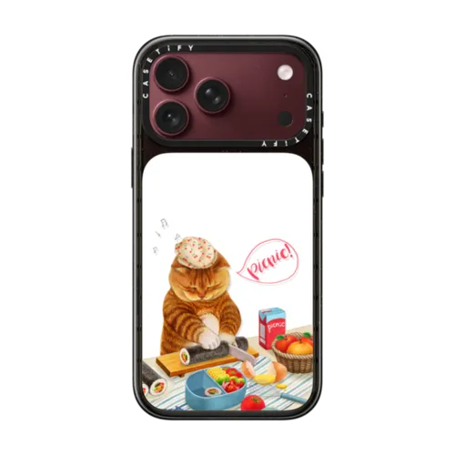 Mama cat | iPhone 18 Pro Max / Impact Case MagSafe Compatible - Glossy / Glossy Black | Image 1