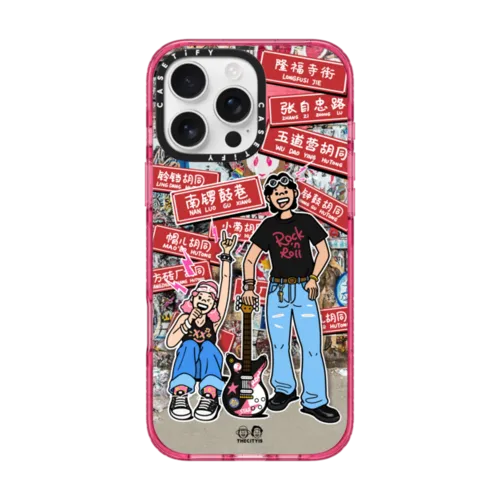 Rock Alley | iPhone 16 Pro Max / Impact Case MagSafe Compatible / Pink Fizz | Image 1