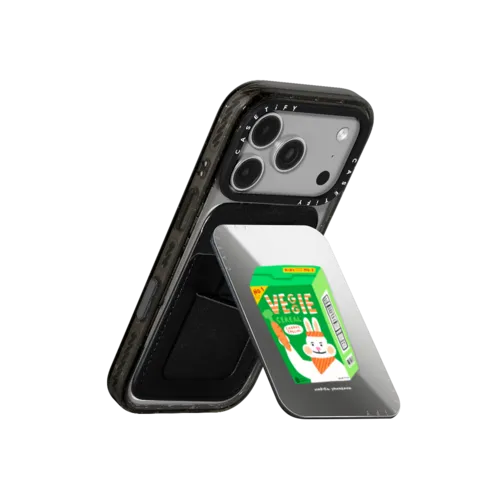 Veggie Cereal | Snappy Cardholder Stand / Snappy Mirror Cardholder Stand MagSafe Compatible / Silver | Image 3