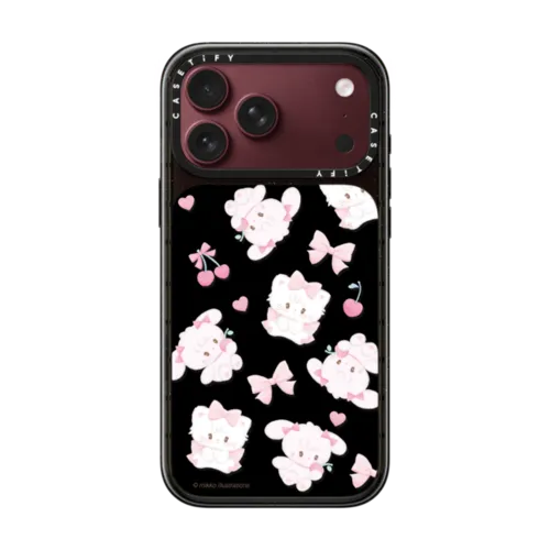 mousse & cammy cherry | iPhone 18 Pro Max / Impact Case MagSafe Compatible - Glossy / Glossy Black | Image 1