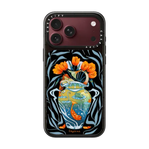 Vase bleu Case | iPhone 18 Pro Max / Impact Case MagSafe Compatible - Glossy / Glossy Black | Image 1