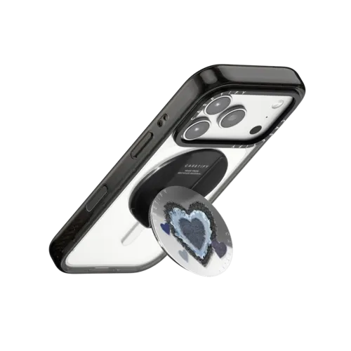 Sweet Rebel Heart Snappy Grip Stand | Snappy Grip Stand / Snappy Mirror Grip Stand MagSafe Compatible / Silver | Image 3