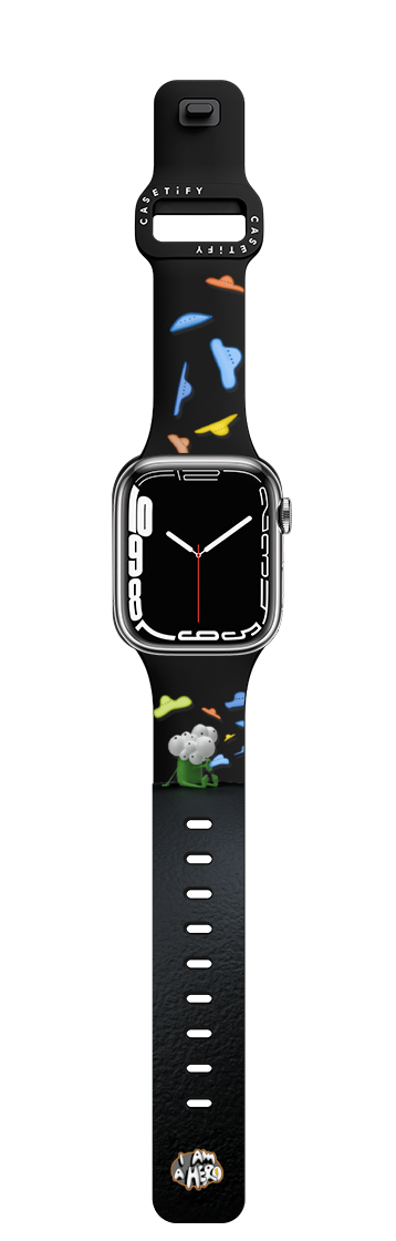 My Little Martian 04 Apple Watch Band | Apple Watch Series 7-9 (45mm) / Impact Band / Black | Image 1