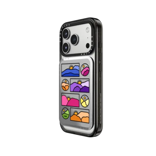 Sunset Peaks | Snappy Cardholder Stand / Snappy Mirror Cardholder Stand MagSafe Compatible / Silver | Image 2