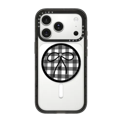 Skull Bow | Snappy Grip Stand / Snappy Grip Stand MagSafe Compatible / Black | Image 1