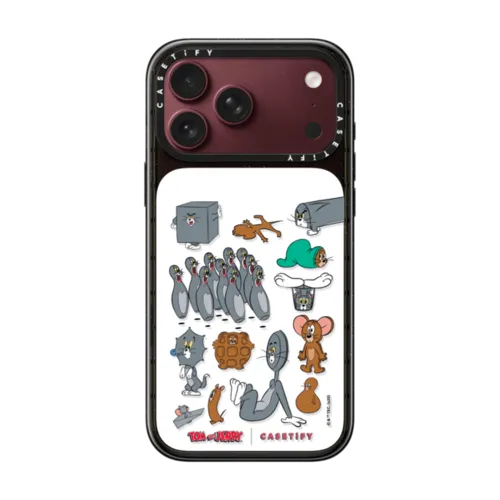 Pattern Sticker Case | iPhone 18 Pro Max / Impact Case MagSafe Compatible - Glossy / Glossy Black | Image 1