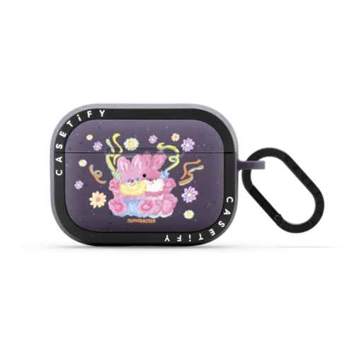 Party Pink | AirPods Pro 2 / Earbuds Bounce Case / Matte Deep Purple | Image 1