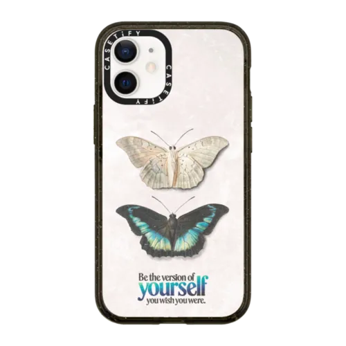 Be the Version of Yourself You Wish You Were by Okiden | iPhone 12 mini / Impact Case MagSafe Compatible / Black | Image 1