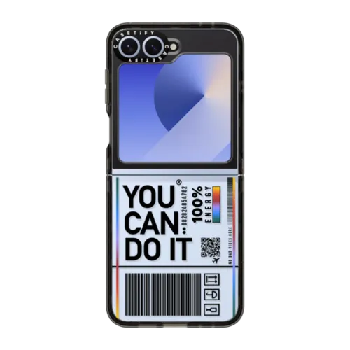 You Can Do It | Galaxy Z Flip6 / Impact Case / Black | Image 1