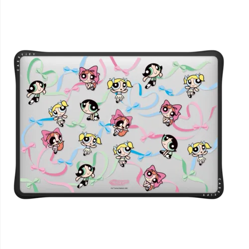 The Powerpuff Girls Ribbon Medley Laptop Case | MacBook Air 13-inch (M1 / Intel) / MacBook Impact Case / Black | Image 2