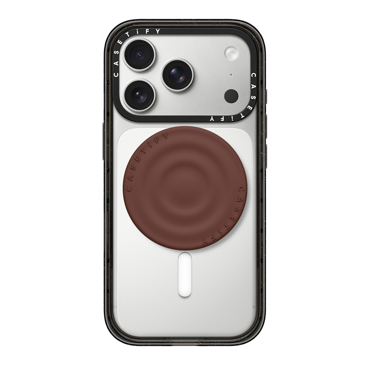 Snappy Ripple Grip Stand MagSafe Compatible - Chocolate | Image 1