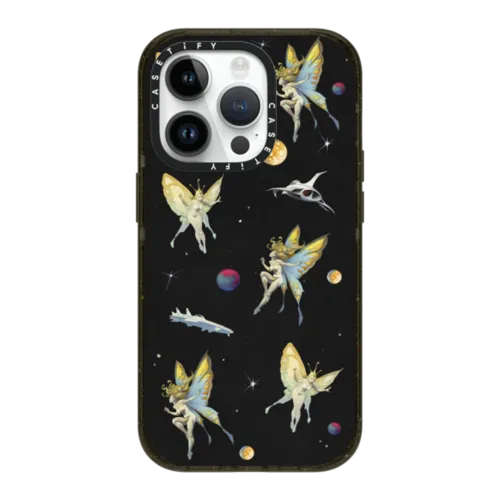 Fairy Encounter by Frazetta Girls | iPhone 14 Pro / Impact Case MagSafe Compatible / Black | Image 1