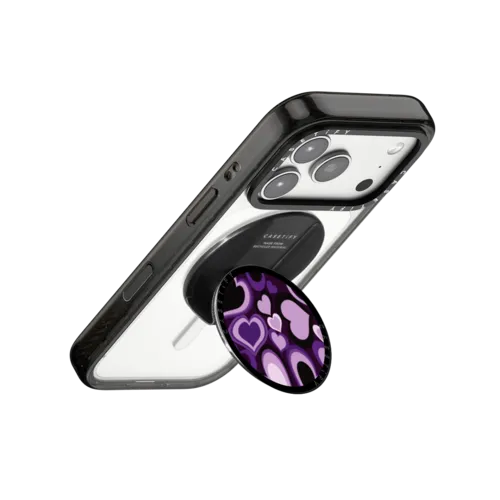 Y2k Purple Heart Snappy Grip Stand | Snappy Grip Stand / Snappy Grip Stand MagSafe Compatible / Black | Image 3