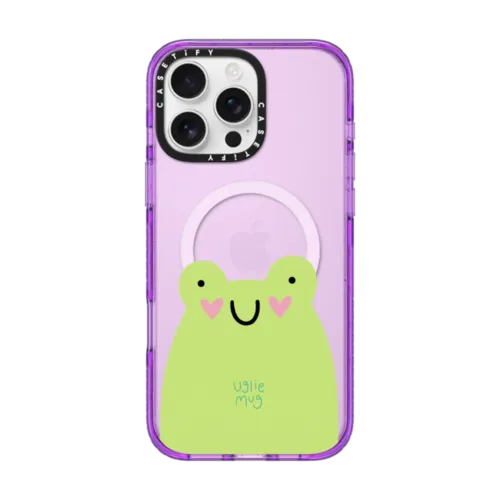 Uglie Mug Froggie | iPhone 16 Pro Max / Impact Case MagSafe Compatible / Purple | Image 1