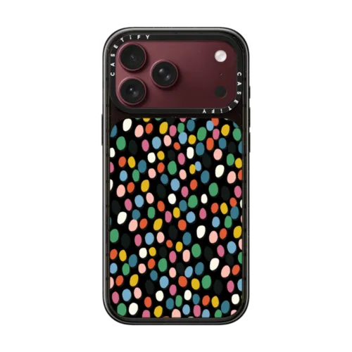 DOTS by Daria Solak Illustrations | iPhone 18 Pro Max / Impact Case MagSafe Compatible - Glossy / Glossy Black | Image 1