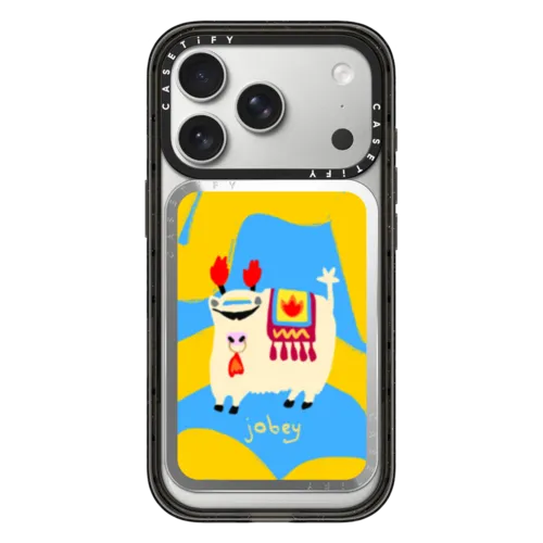 Hide and Seek Yak | Snappy Cardholder Stand / Snappy Mirror Cardholder Stand MagSafe Compatible / Silver | Image 1