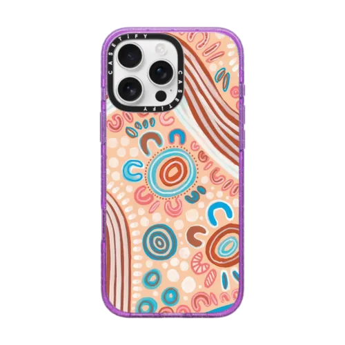 Pakarr Yayawan 'Spring' | iPhone 16 Pro Max / Impact Case MagSafe Compatible / Glitter Purple | Image 1