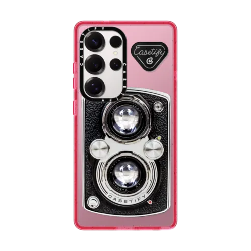 Camera Case - Vintage | Galaxy S25 Ultra / Impact Magnetic Case / Primrose Pink | Image 1