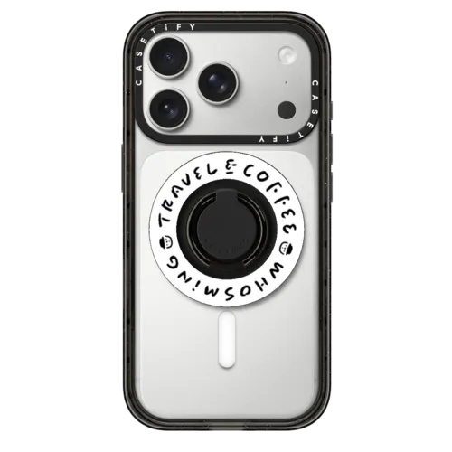 TRAVEL & COFFEE | Snappy Ring Holder / Snappy Ring Holder MagSafe Compatible / Black | Image 1