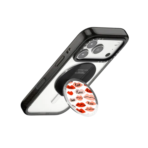 Kiss Kiss | Snappy Grip Stand / Snappy Mirror Grip Stand MagSafe Compatible / Silver | Image 3