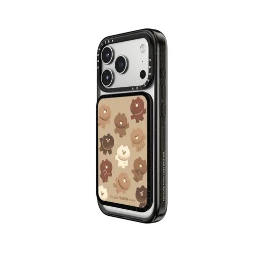 So Many Bears Cardholder | Snappy Cardholder Stand / Snappy Cardholder Stand MagSafe Compatible / Black | Image 2
