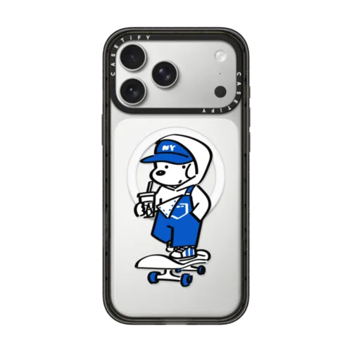 Skater JOHN (Overalls) | iPhone 17 Pro Max / Impact Case MagSafe Compatible / Black | Image 1