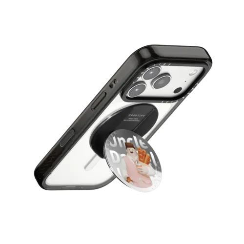 Uncle Daniel in Shanghai MagSafe Grip Stand | Snappy Grip Stand / Snappy Mirror Grip Stand MagSafe Compatible / Silver | Image 3