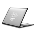 ULDD White Single Heart MacBook Case | MacBook Air 13-inch (M1 / Intel) / MacBook Impact Case / Black | Image 1