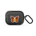 Seventies butterfly | AirPods Pro 2 / Earbuds Bounce Case / Matte Charcoal | Image 1