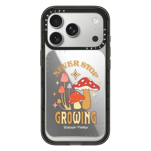Never Stop Growing | Snappy Cardholder Stand / Snappy Mirror Cardholder Stand MagSafe Compatible / Silver | Image 1
