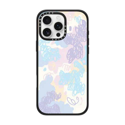 Summer Squiggles | iPhone 16 Pro Max / Impact Case MagSafe Compatible / Matte Black | Image 1